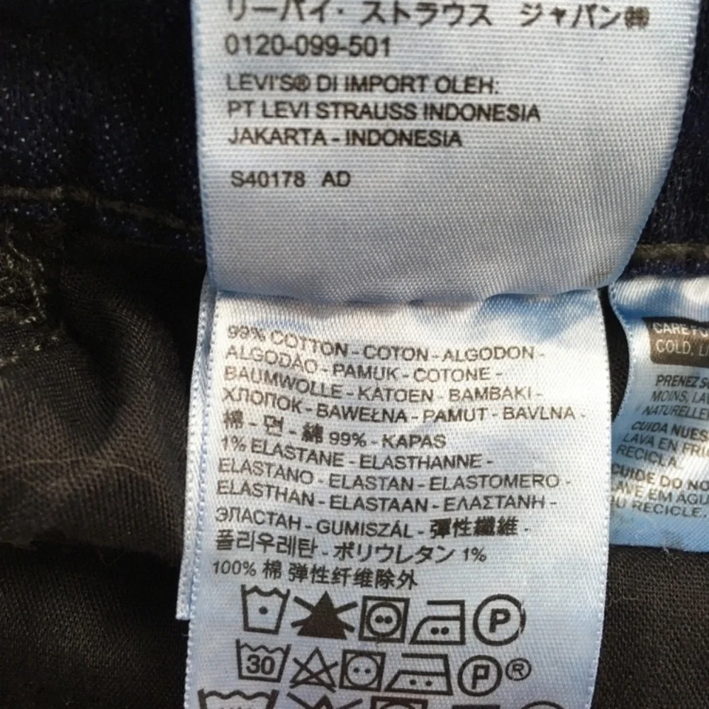 Levi’s Mid Rise Skinny Jeans Dark Wash‎ Stretch Denim Women’s Sz 16
